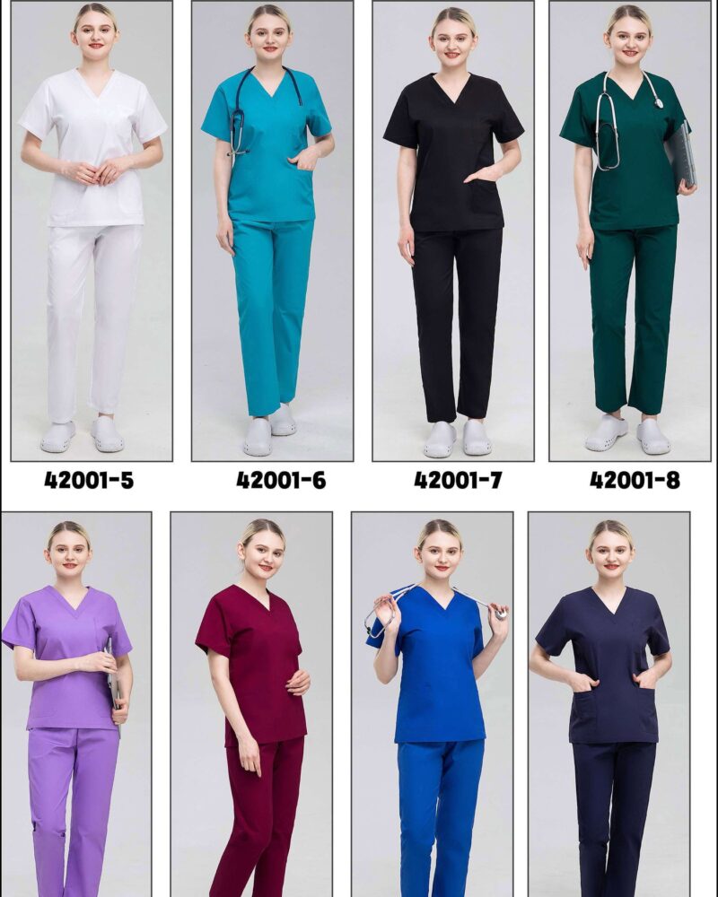 Classic V-Neck Scrub Set — wholesale medical scrubs style 42001 by GoMedWear