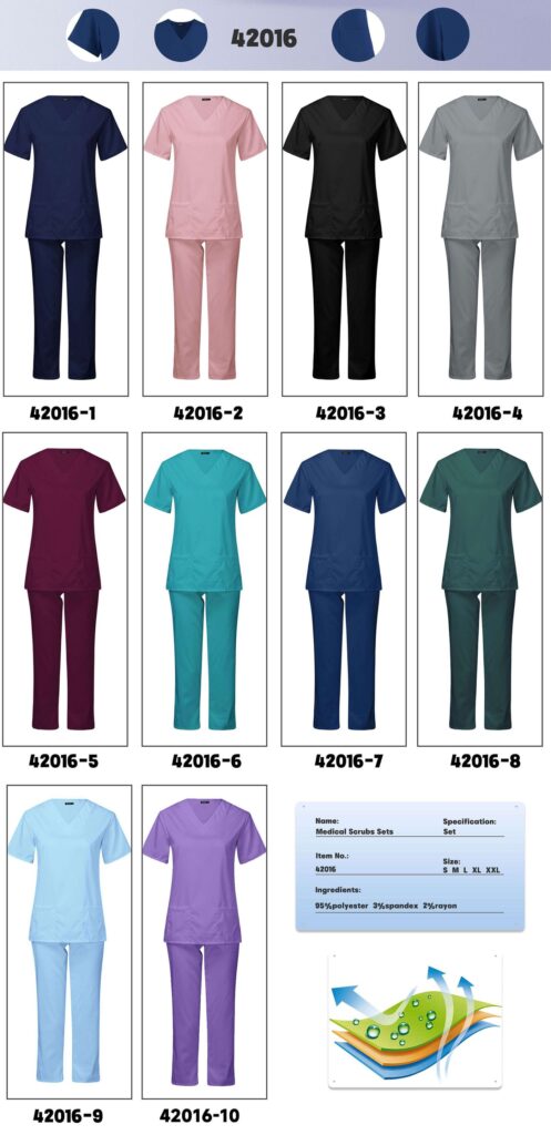 Side-Vent Tunic Jogger Set — wholesale medical scrubs style 42016 by GoMedWear