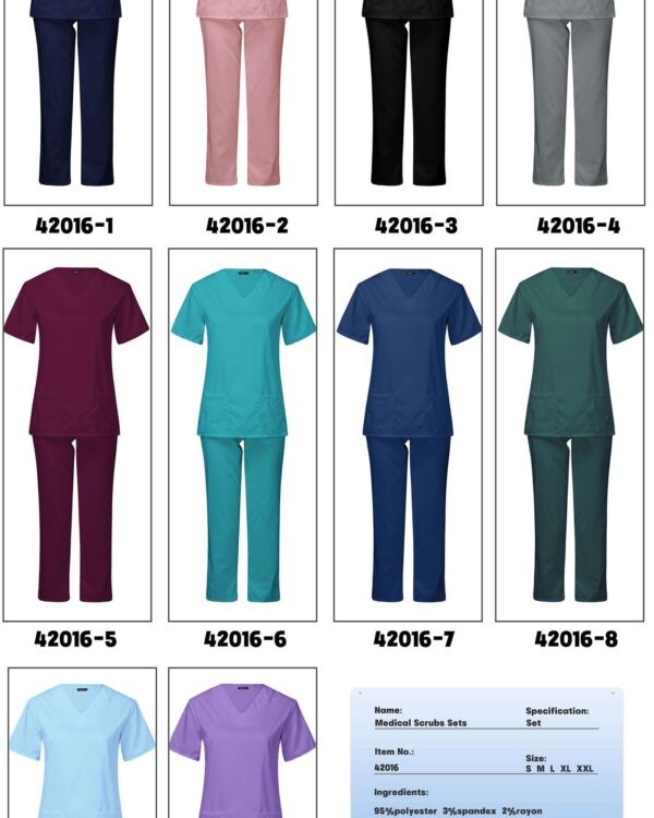 Side-Vent Tunic Jogger Set — wholesale medical scrubs style 42016 by GoMedWear