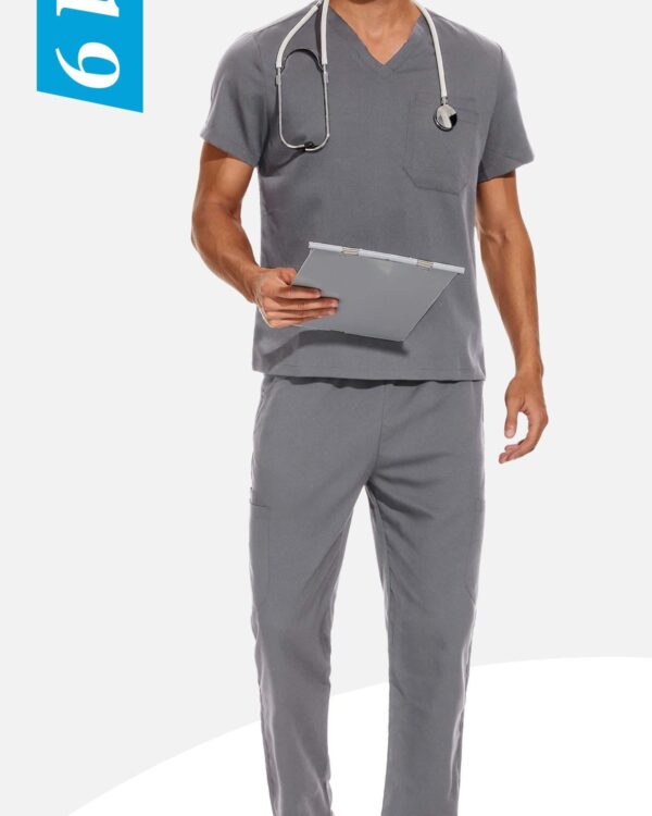 Men’s Athletic-Fit Scrub Set — wholesale medical scrubs style 42019 by GoMedWear