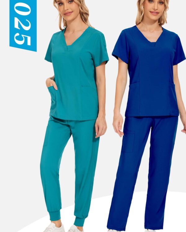 Notch-Neck Cargo Set — wholesale medical scrubs style 42025 by GoMedWear
