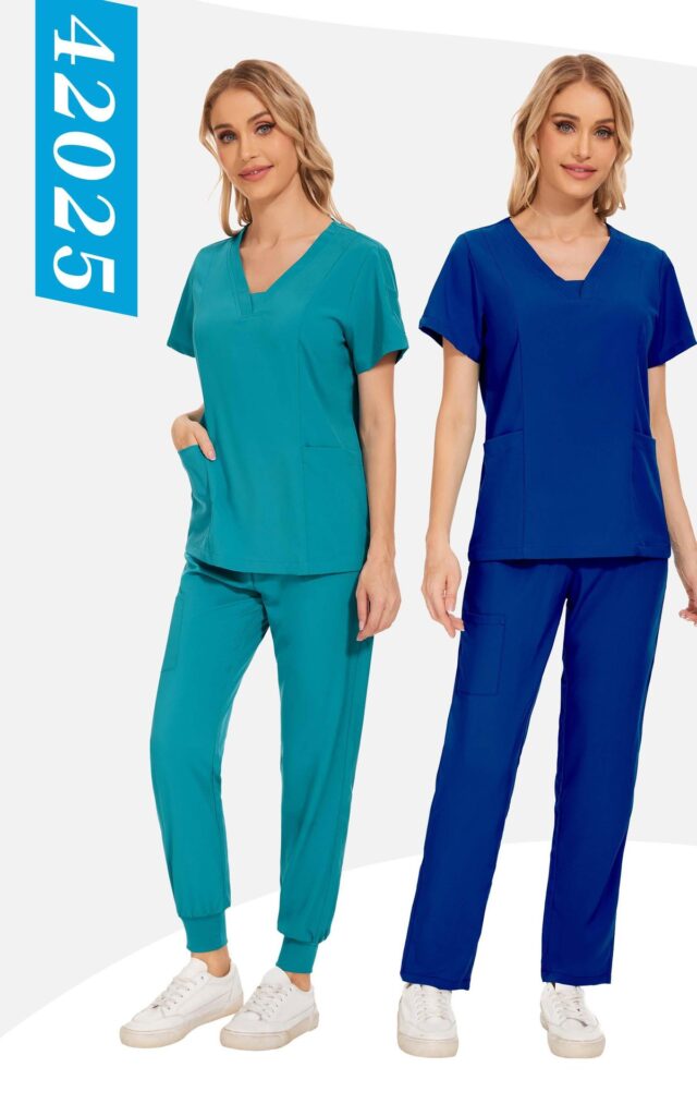 Notch-Neck Cargo Set — wholesale medical scrubs style 42025 by GoMedWear