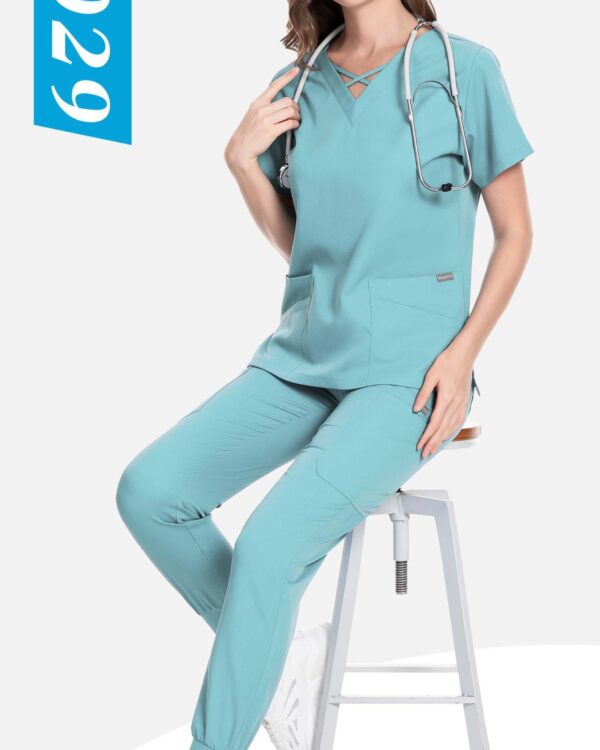Crisscross Double-Pocket Jogger Set — wholesale medical scrubs style 42029 by GoMedWear