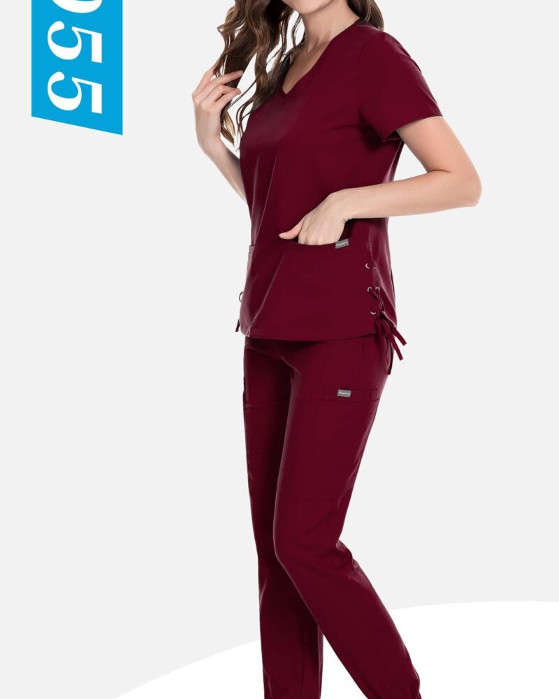 Corner-Drawstring Jogger Set — wholesale medical scrubs style 42055 by GoMedWear