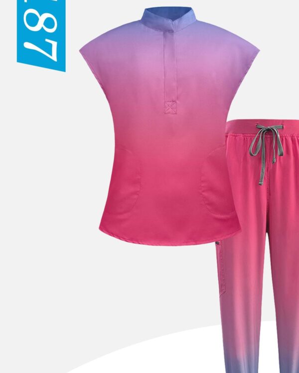 Ombre Gradient Jogger Set — wholesale medical scrubs style 42187 by GoMedWear