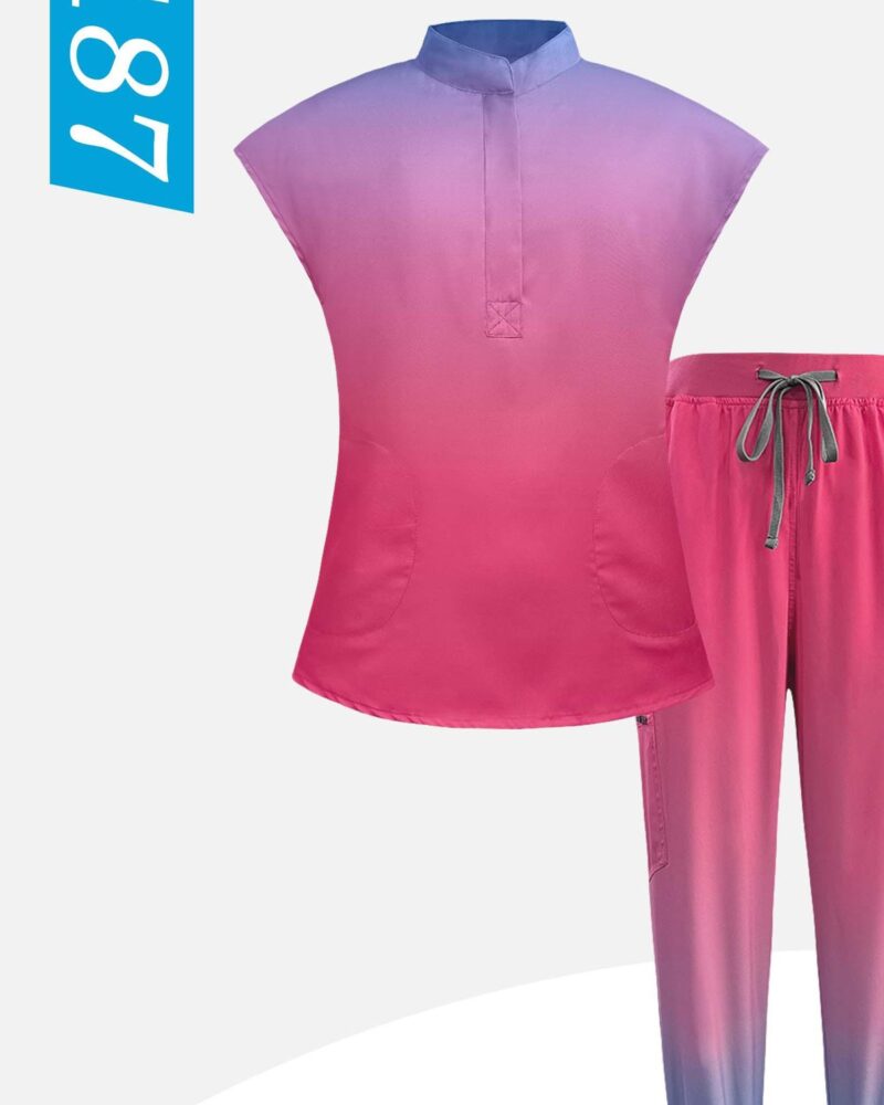 Ombre Gradient Jogger Set — wholesale medical scrubs style 42187 by GoMedWear