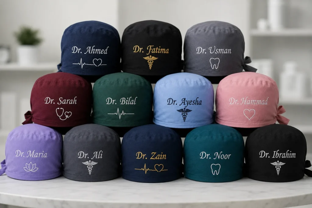 embroidered-scrub-caps