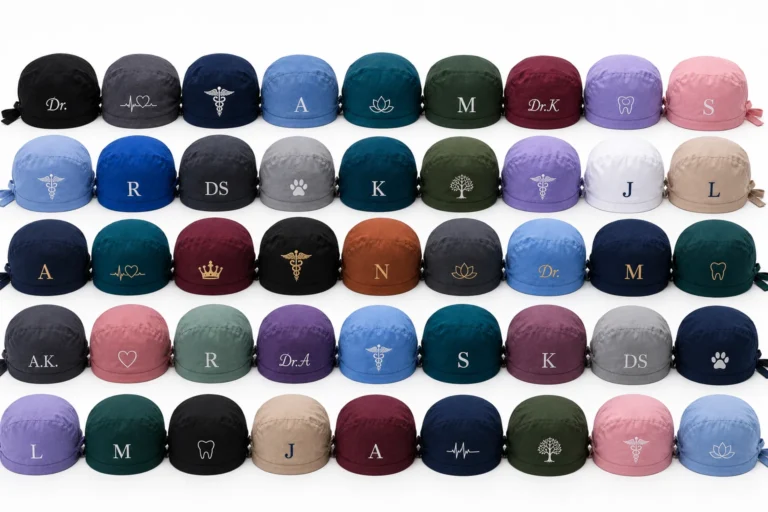 embroidered-scrub-caps